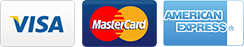 Visa Master Card American Express.